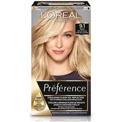 Loreal Preference 9.1 viking zeer licht asblond