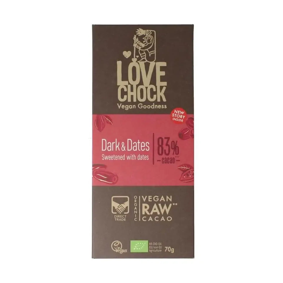 Lovechock dark & dates biologisch 70 gram