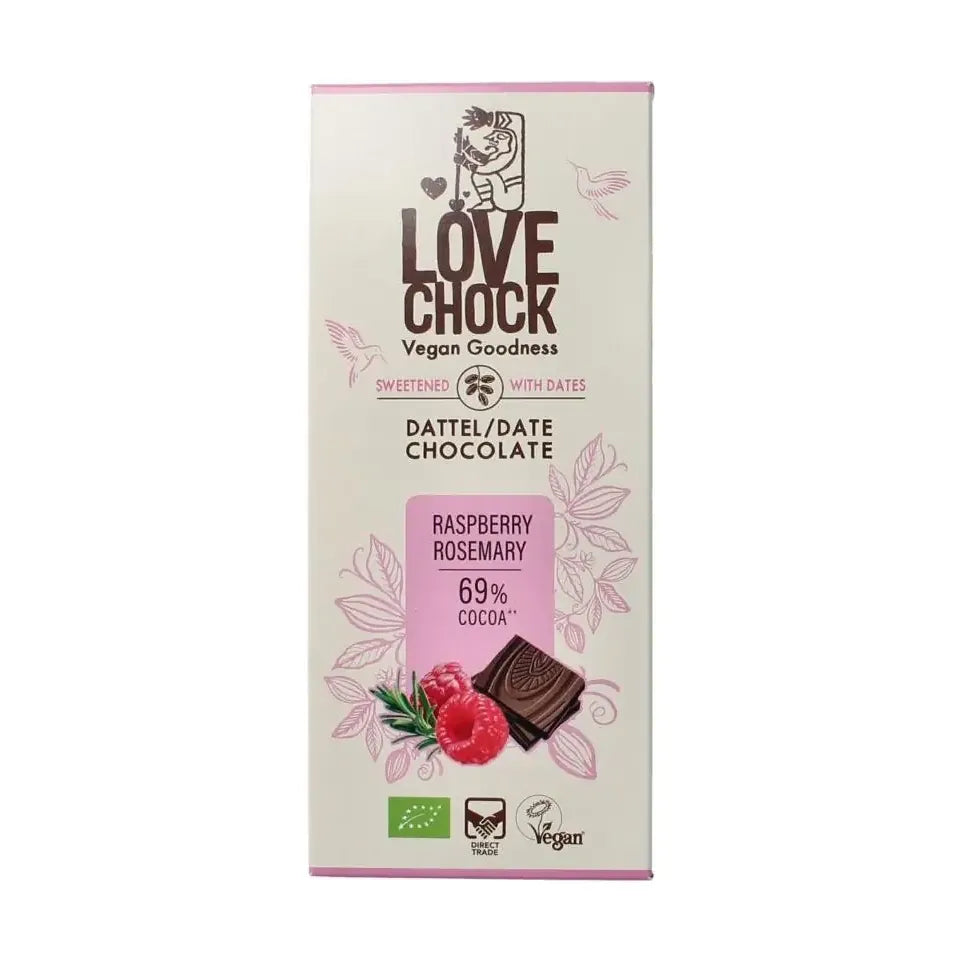 Lovechock Raspberry rosemary biologisch 70 gram