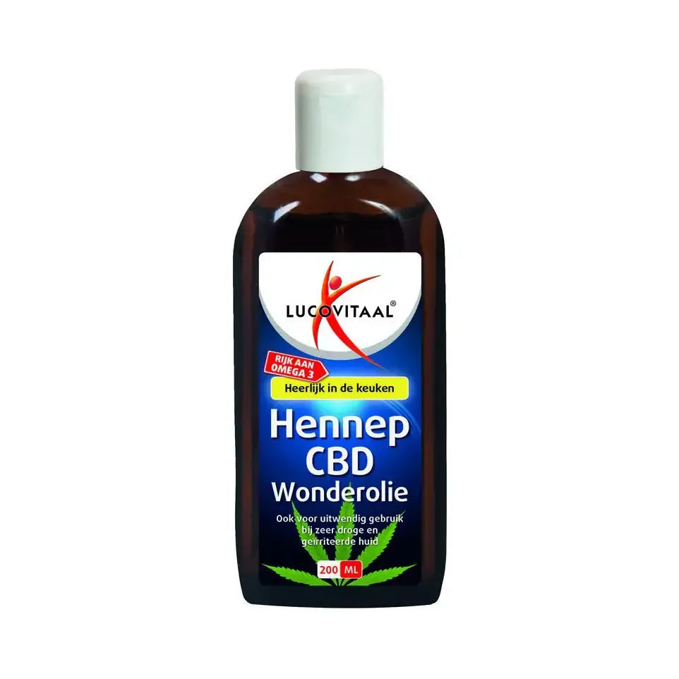 Lucovitaal Hennep CBD huidwonder olie 200 ml