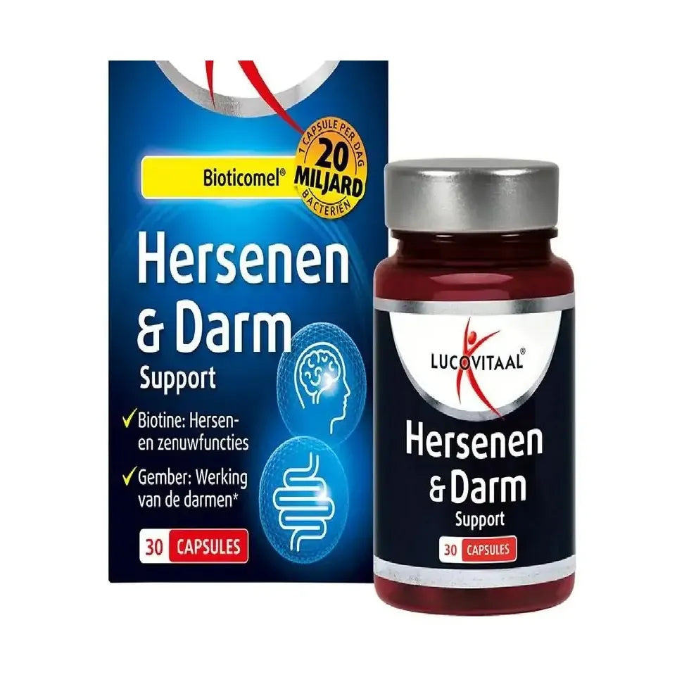 Lucovitaal Hersenen&darmen sup bioticomel 30 capsules