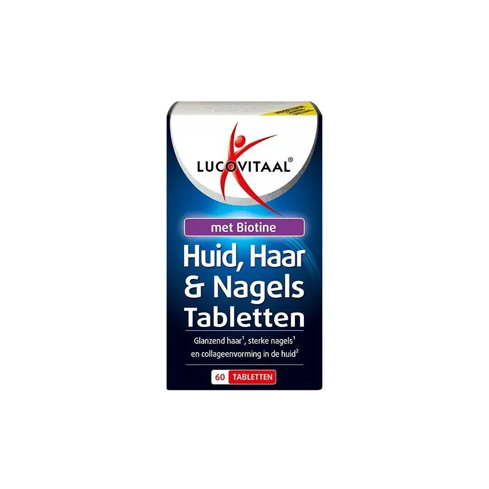 Lucovitaal Huid haar nagels met biotine 60 tabletten