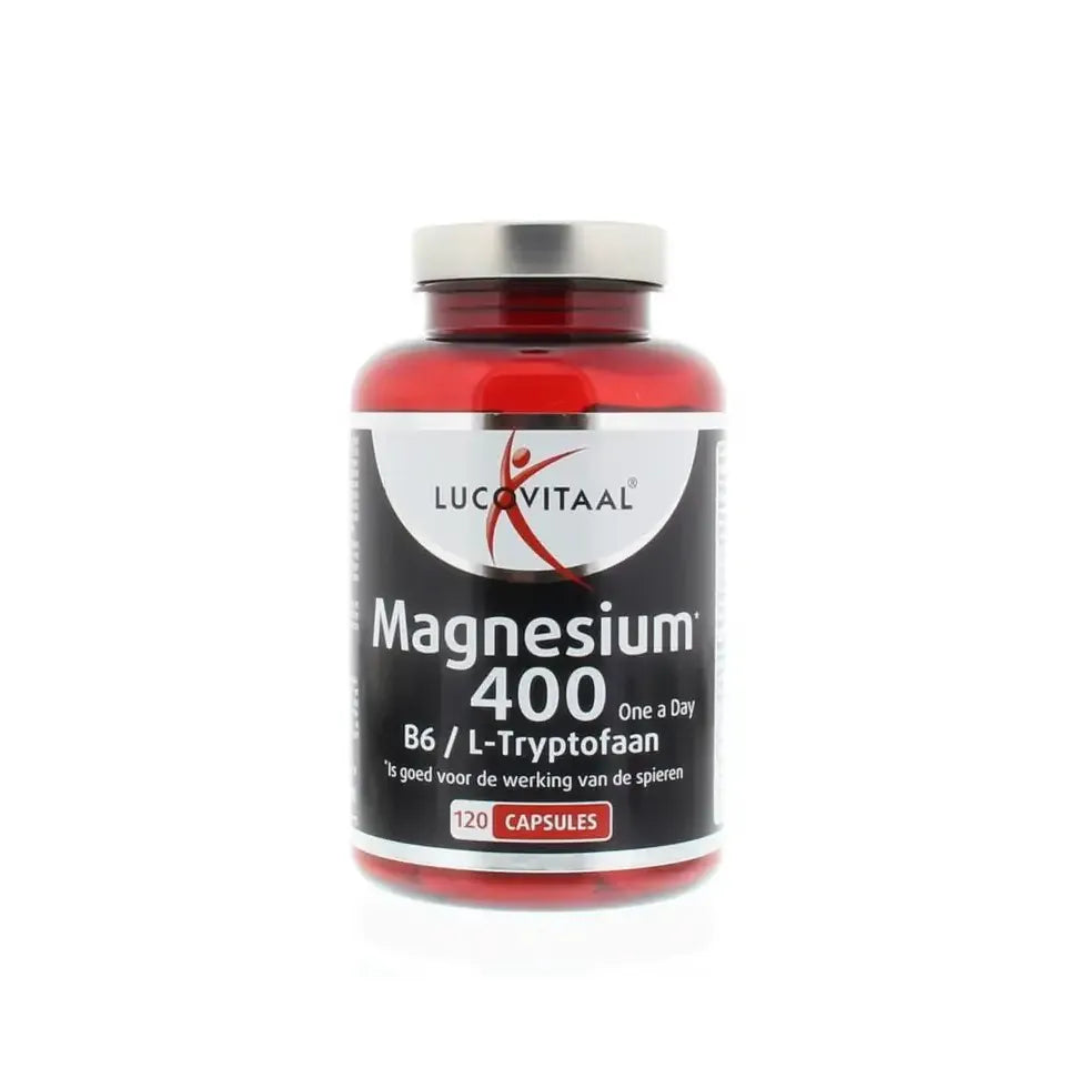 Lucovitaal Magnesium 400 met B6 en L-tryptofaan 120 capsules