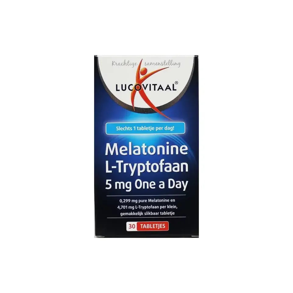 Lucovitaal Melatonine L-tryptofaan 5 mg 30 tabletten