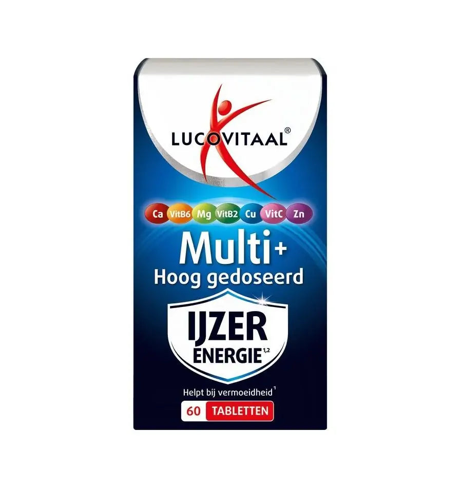 Lucovitaal Multi ijzer energie hoog gecod 60 tabletten