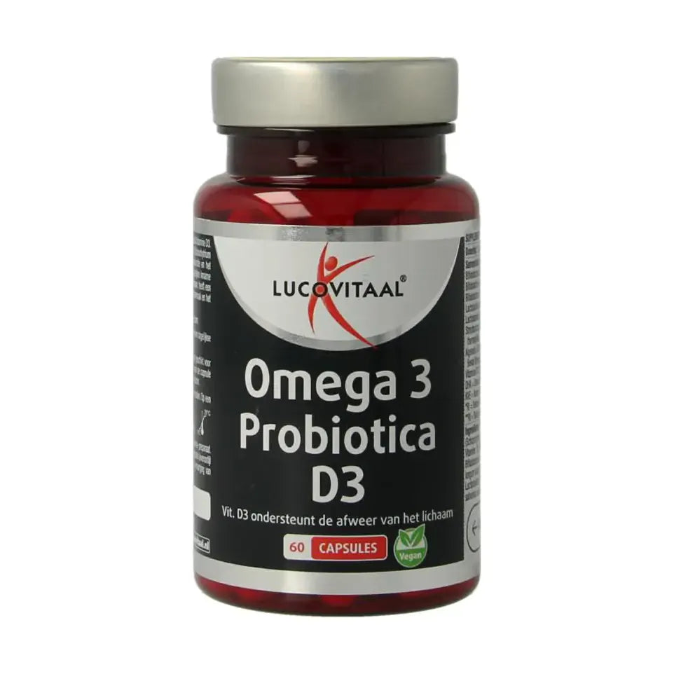 Lucovitaal omega 3 probiotica d3 vegan 60 capsules