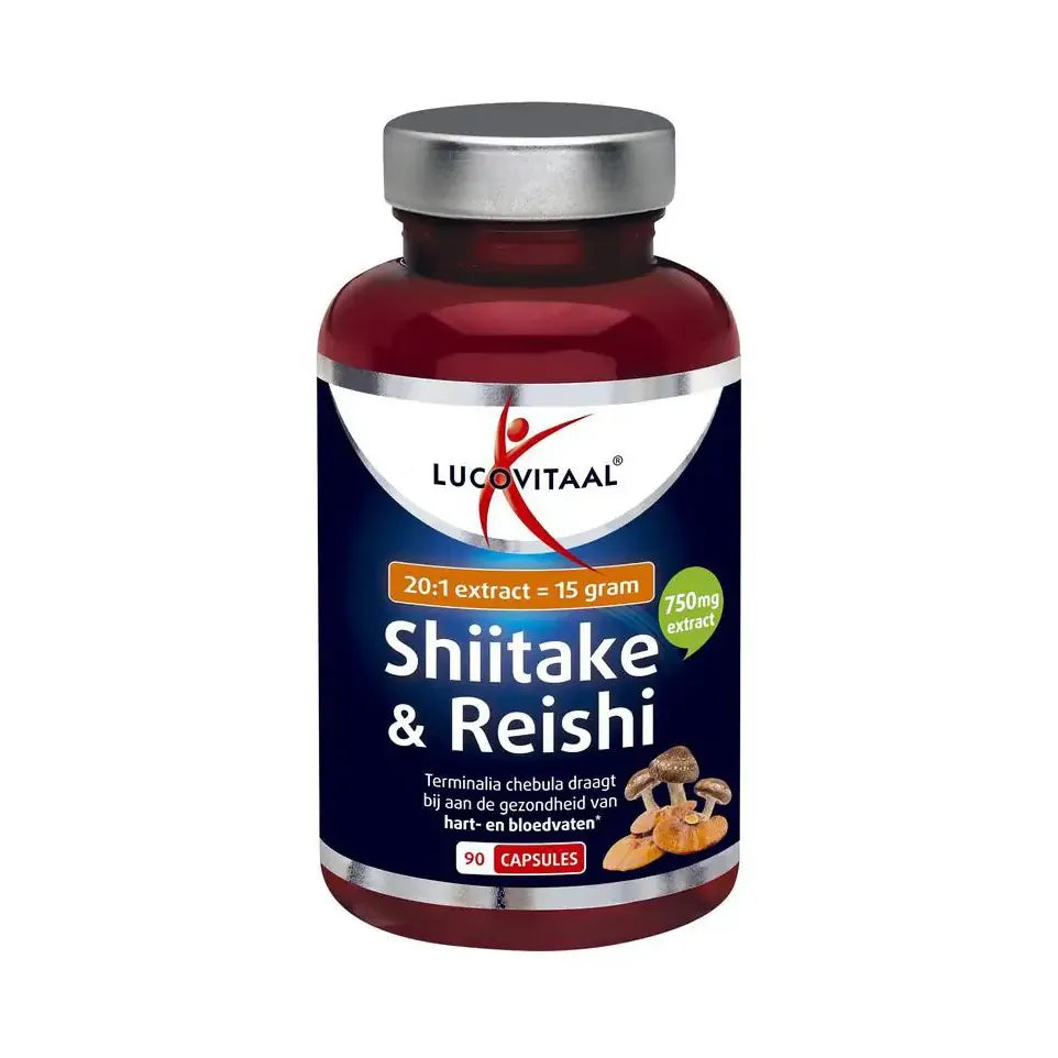 Lucovitaal shiitake & reishi 90 capsules