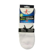 Lucovitaal Sportsok bamboe wit 43-46 1 paar