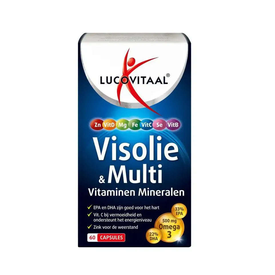 Lucovitaal visolie & multi vit 60 capsules