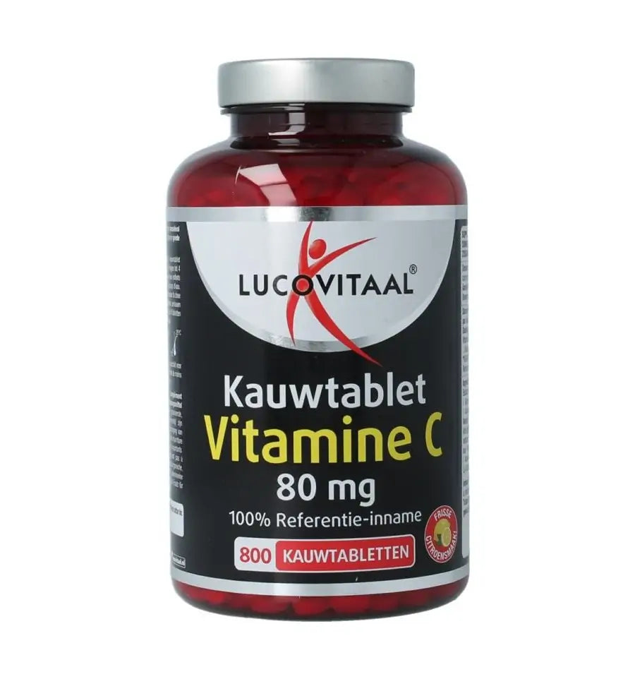 Lucovitaal Vitamine c 80mcg citroen 800 kauwtabletten