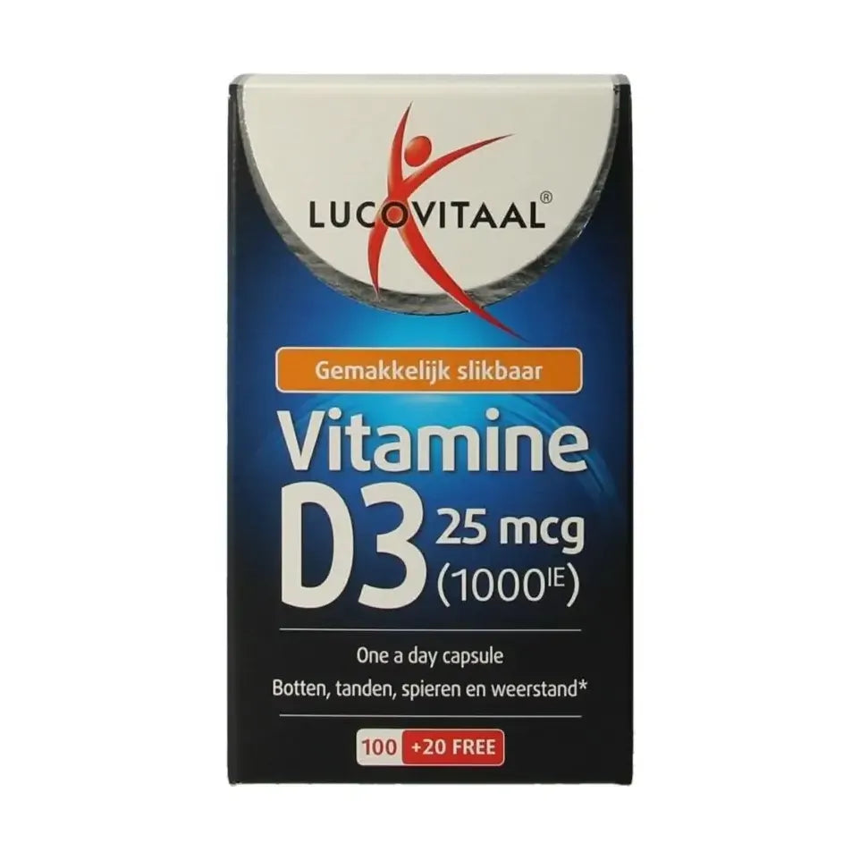 Lucovitaal Vitamine D3 25 mcg 120 capsules