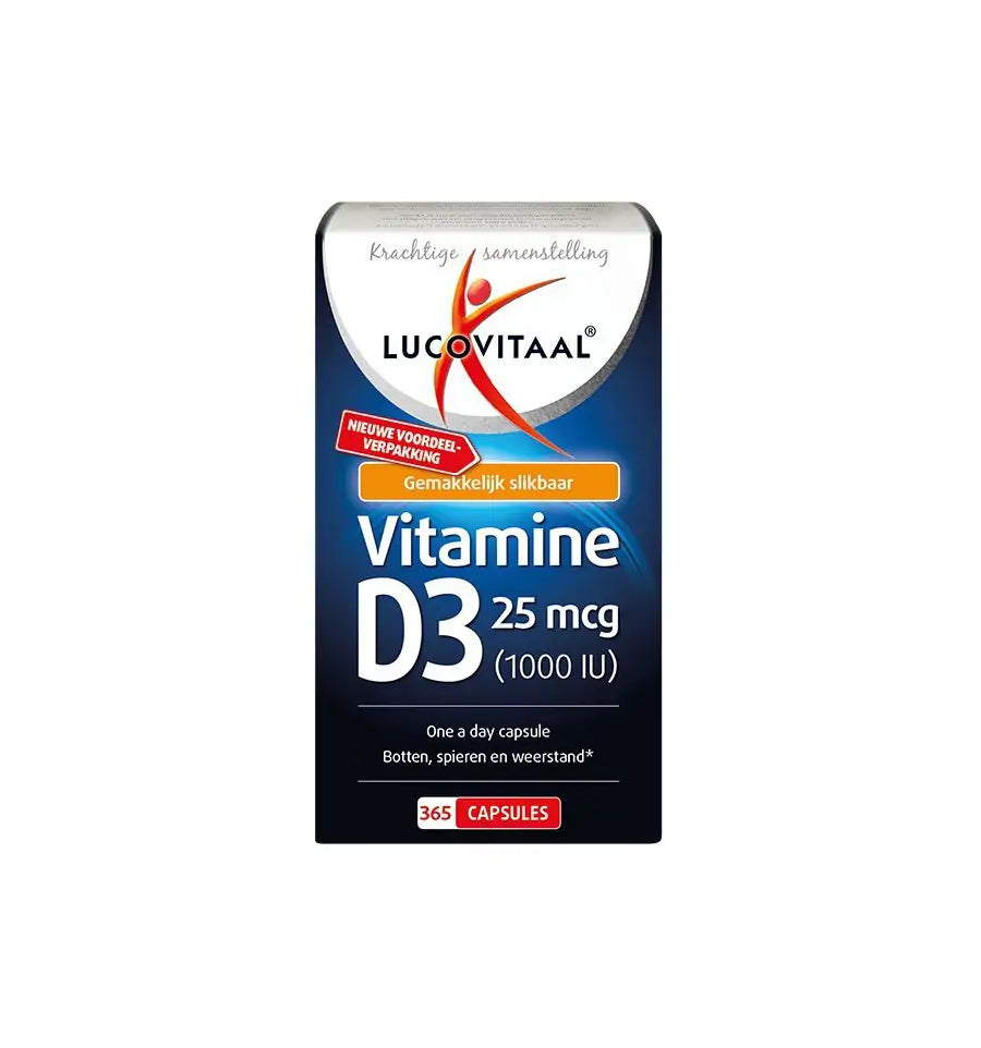 Lucovitaal Vitamine D3 25 mcg 365 capsules