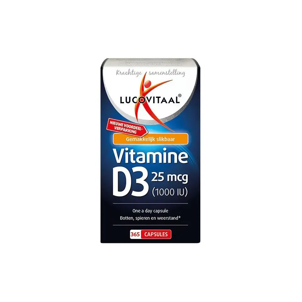 Lucovitaal Vitamine D3 25 mcg 365 capsules