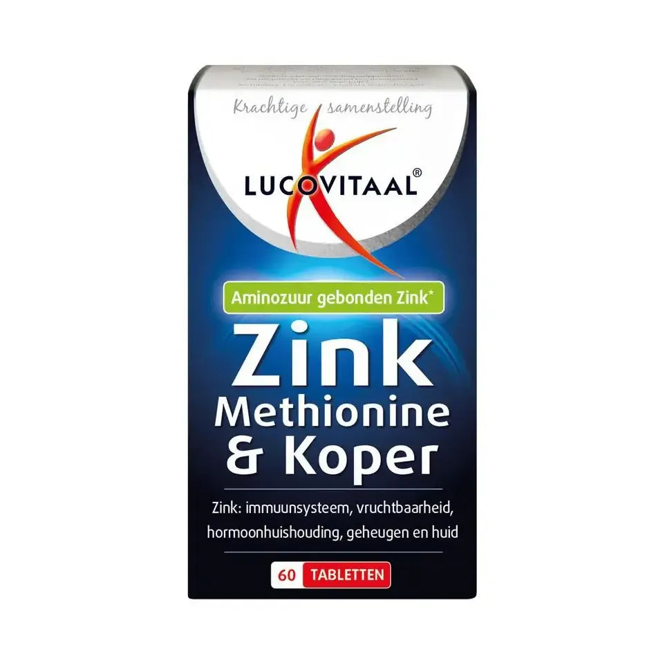 Lucovitaal Zink methionine & koper 60 tabletten