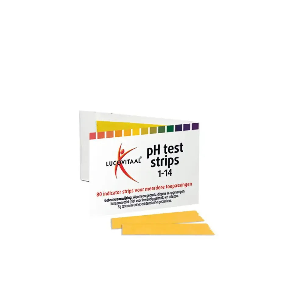 Lucovitaal Zuurbase ph test strips 80 stuks