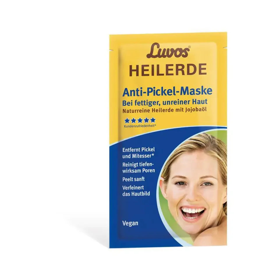 Luvos Heilaarde gezichtsmasker onzuivere vette huid 15 sachets