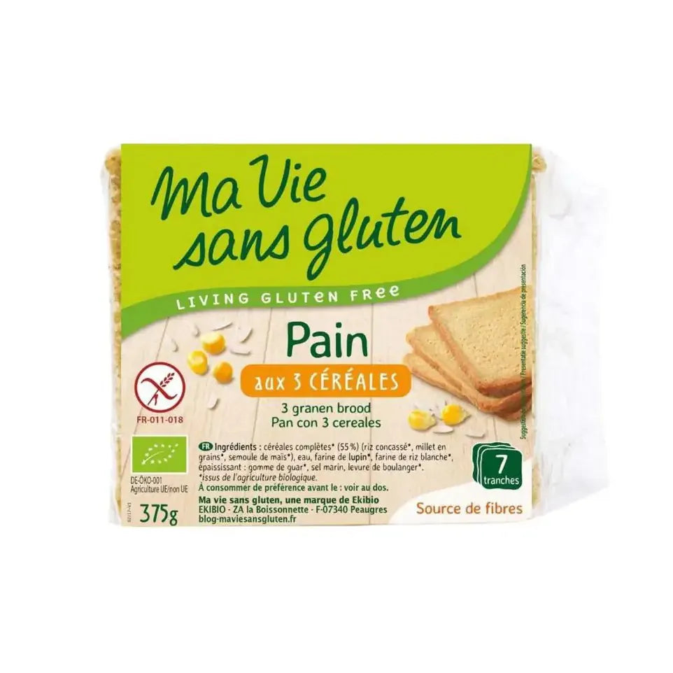 Ma Vie Sans Gluten Brood 3 granen 375 gram