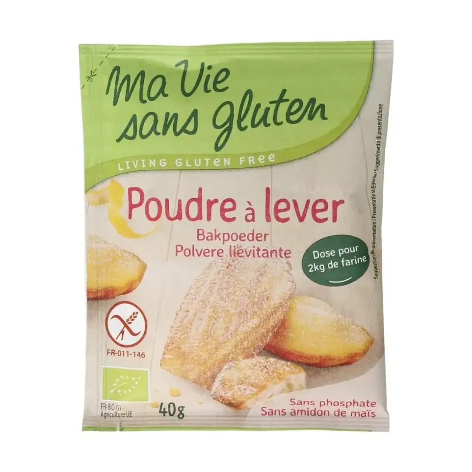 Ma Vie Sans Gluten Bakpoeder 4 x 10  glutenvrij biologisch 40 gram