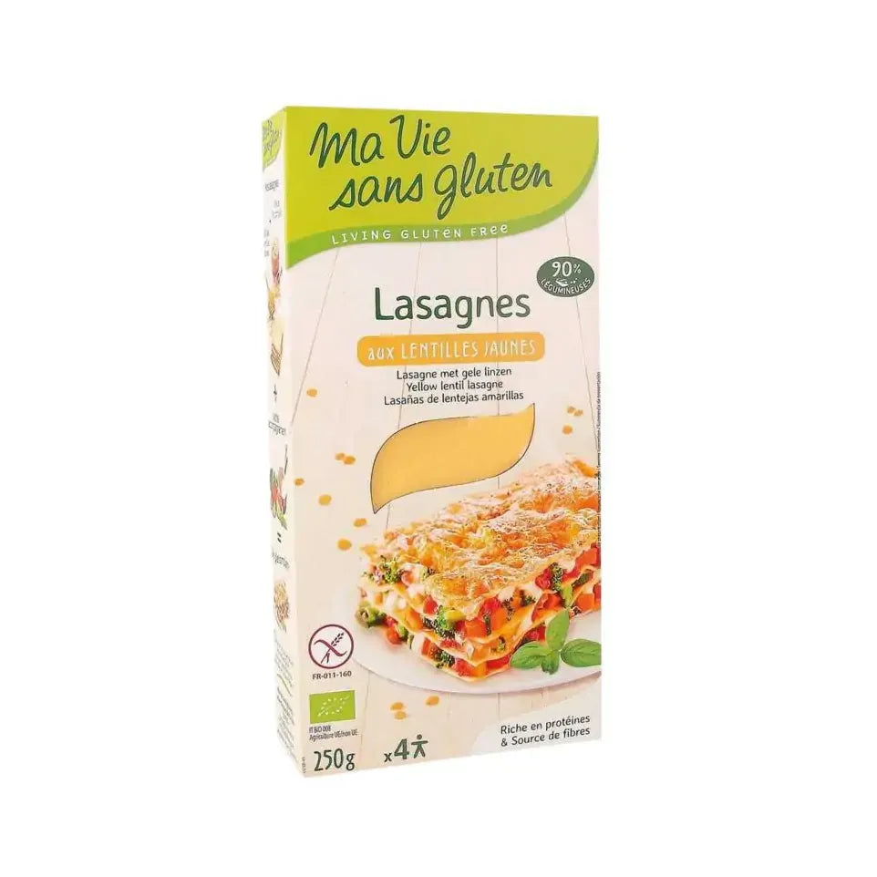 Ma Vie Sans Gluten Lasagnebladen van gele linzen 250 gram