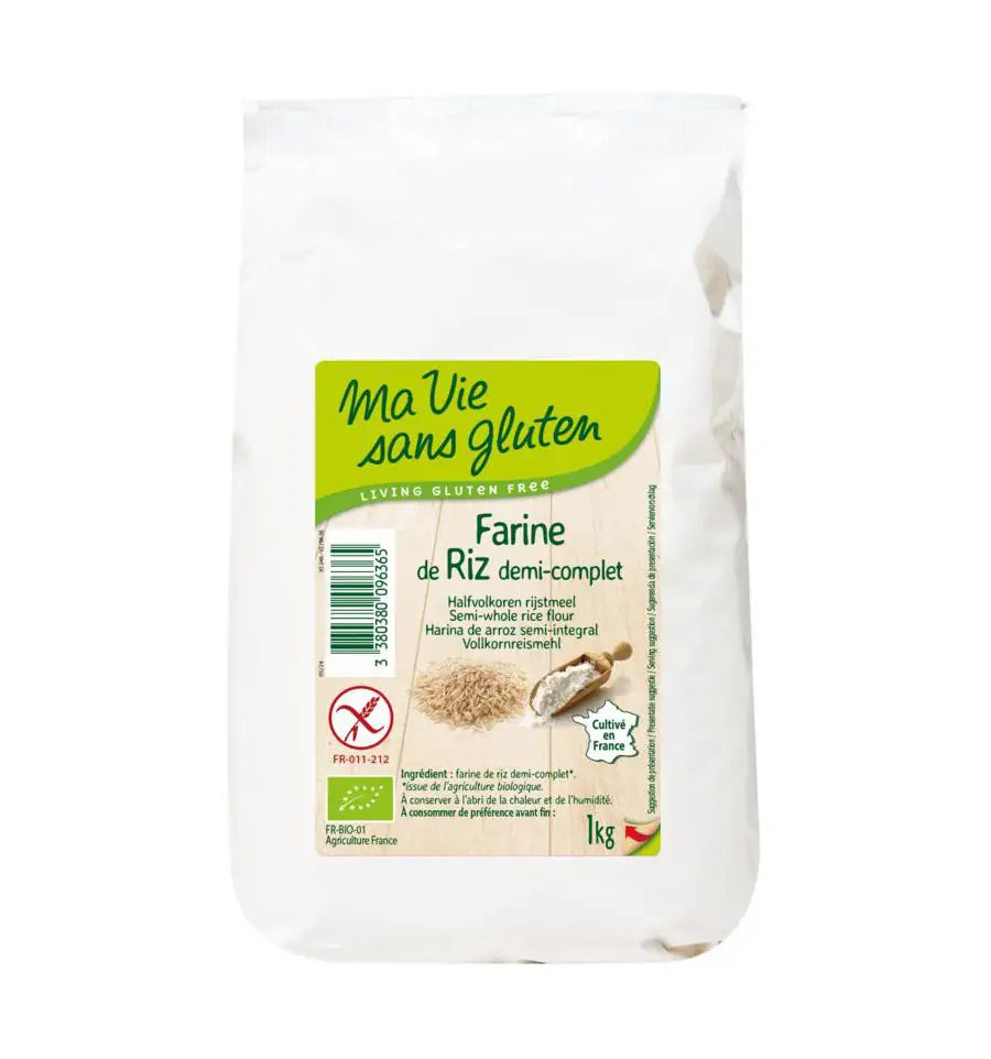 Ma Vie Sans Gluten Rijstmeel halfvolkoren 500 gram