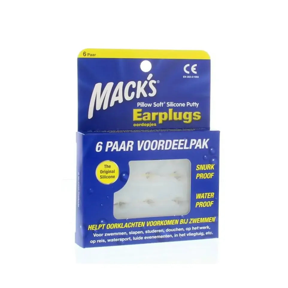 Macks Earplugs 6 paar
