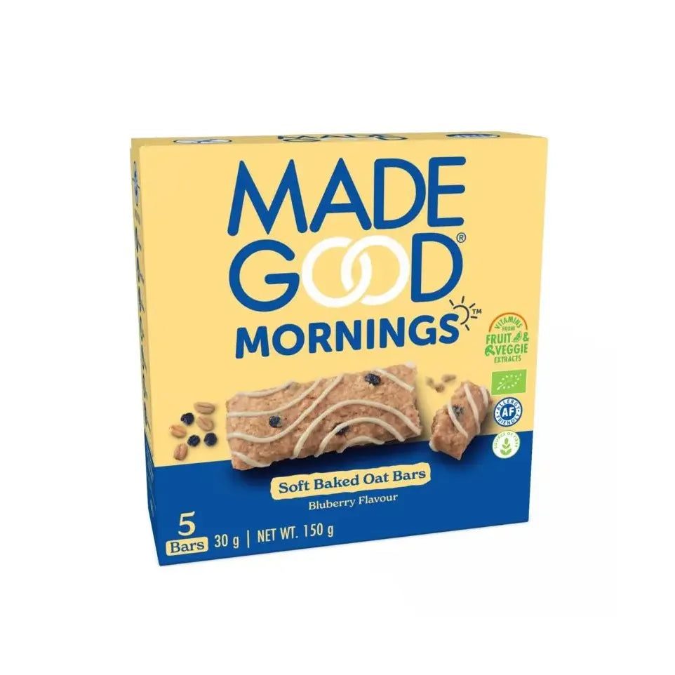 Madegood Morning bar blueberry biologisch 5 stuks