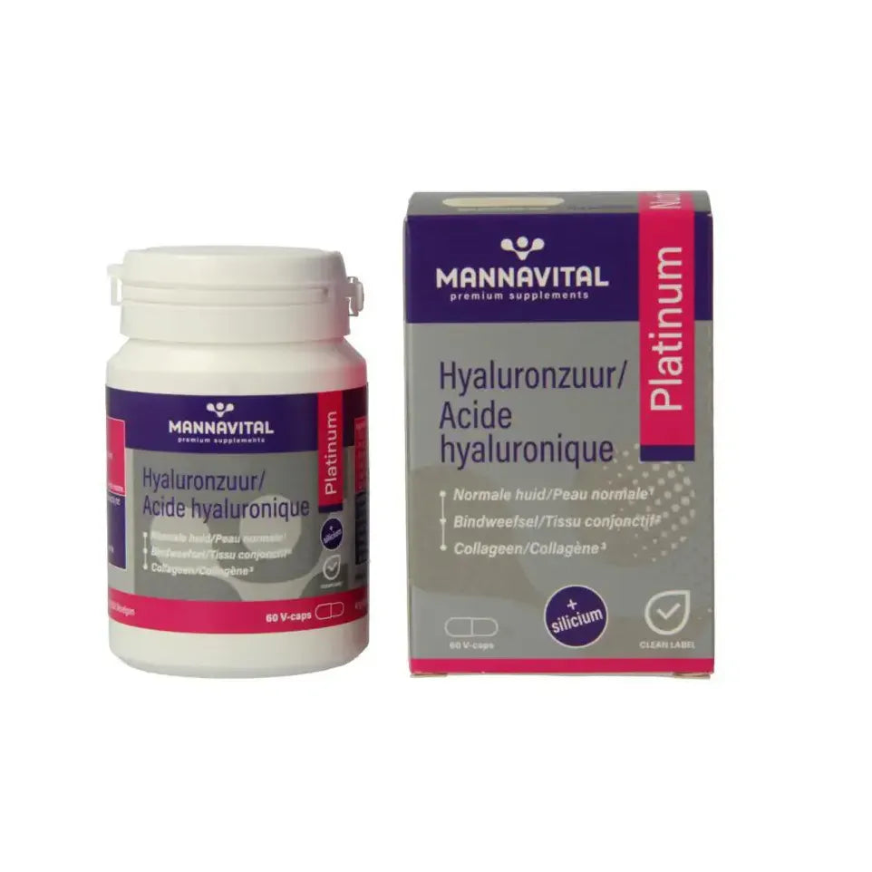 Mannavital hyaluronzuur platinum 60 capsules