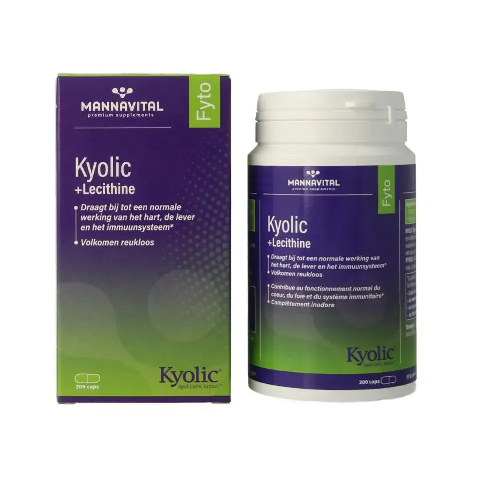 Mannavital Kyolic + lecithine 200 capsules