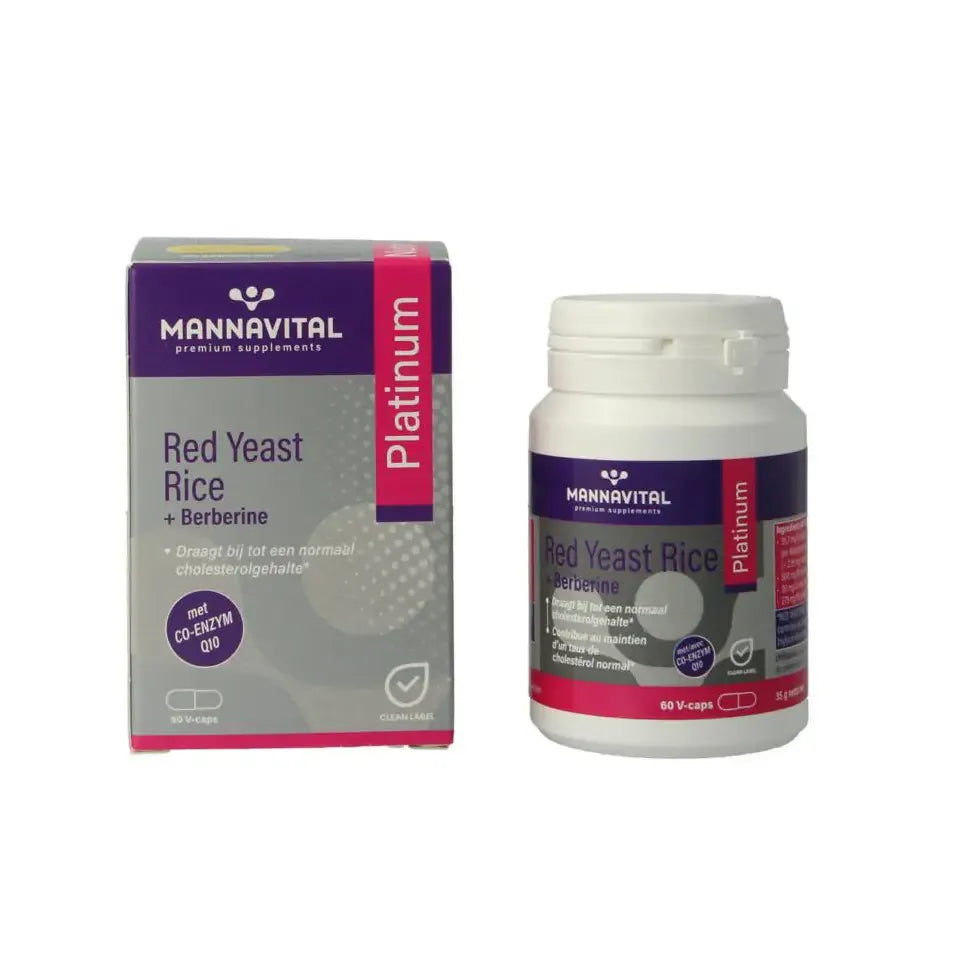 Mannavital Red Yeast Rice & Berberine vegan capsules