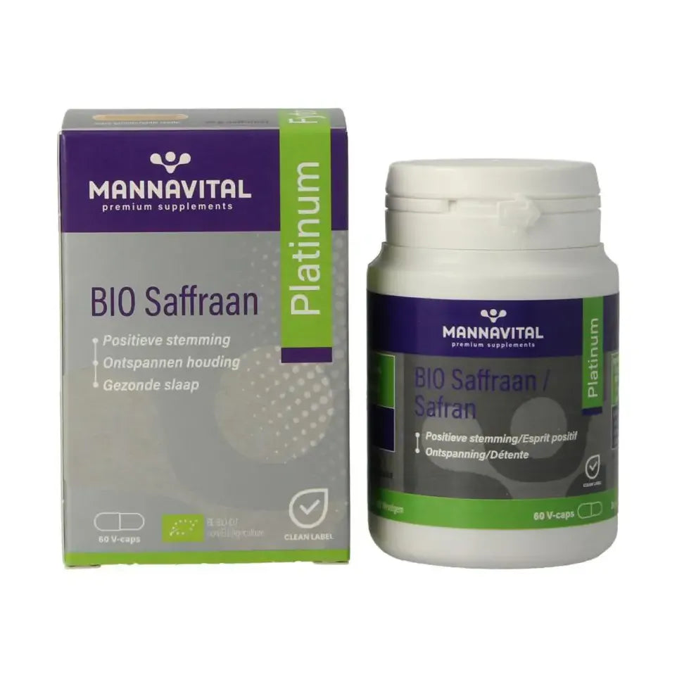 Mannavital Saffraan platinum 60 vcaps