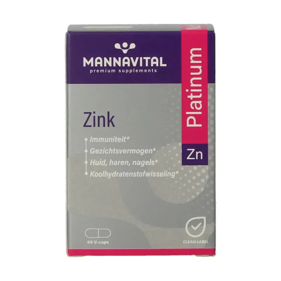 Mannavital Zink platinum 60 vcaps
