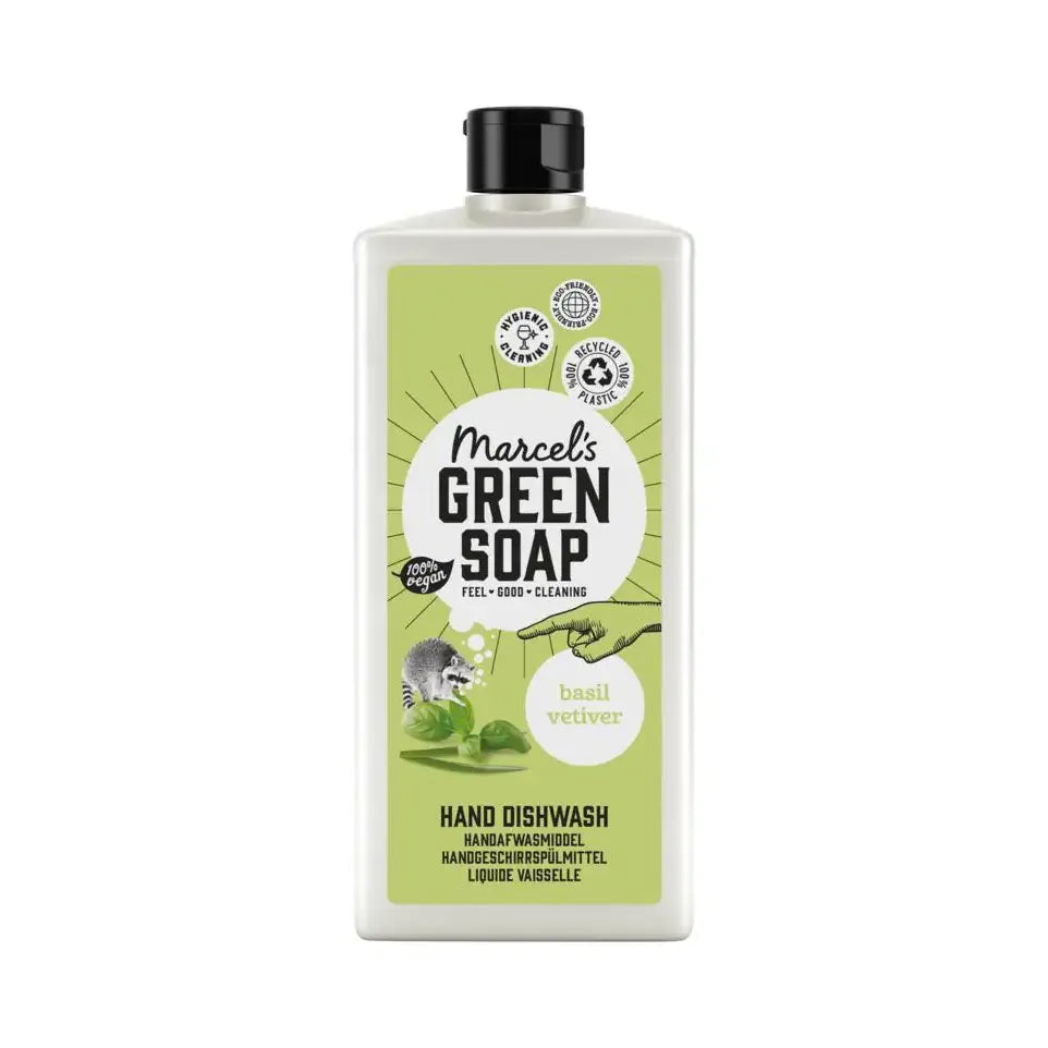 Marcels Green Soap Afwasmiddel basilicum & vertivert gras 500 ml