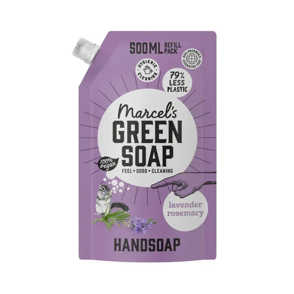 Marcels Green Soap Handzeep lavendel & rozemarijn navul 500 ml