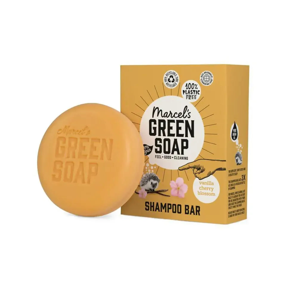 Marcels Green Soap Shampoo bar vanilla & cherry 90 gram