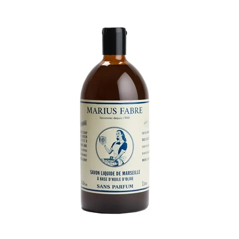 Marius Fabre Nature Marseille zeep zonder parfum navul 1 liter