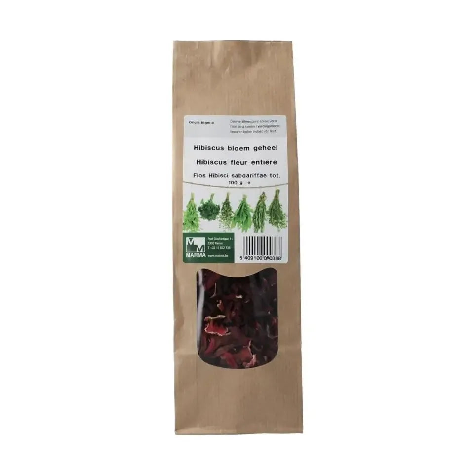 Marma Hibiscus bloem geheel 100 gram