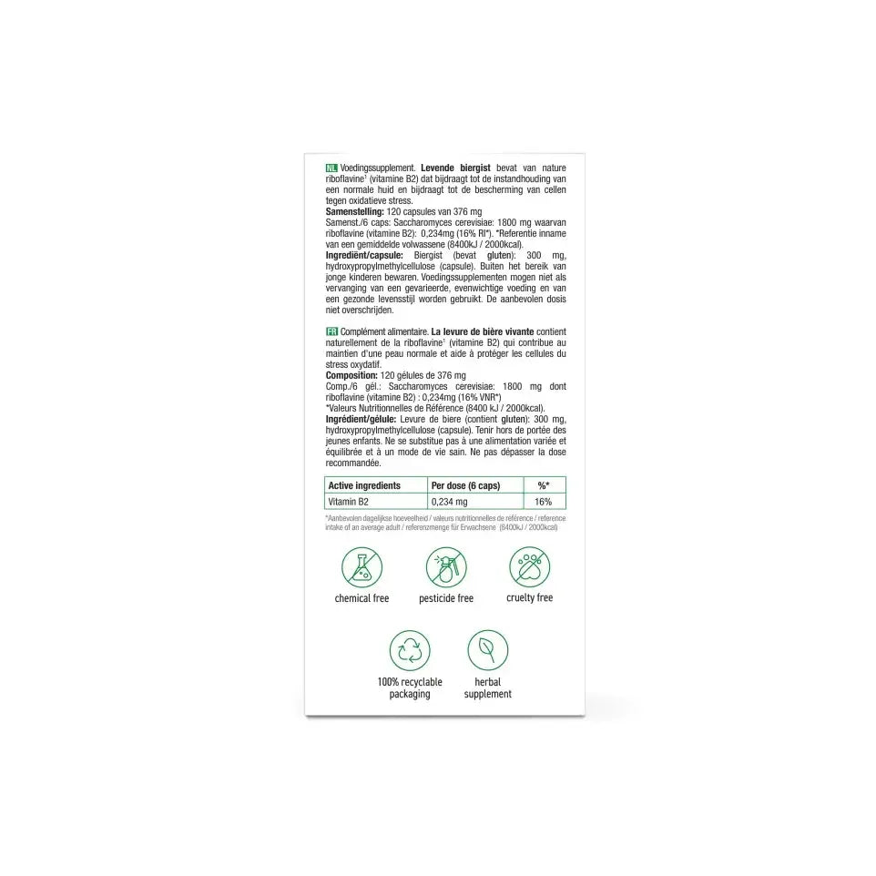 Purasana Levende biergist 120 capsules