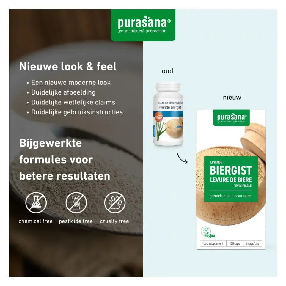 Purasana Levende biergist 120 capsules