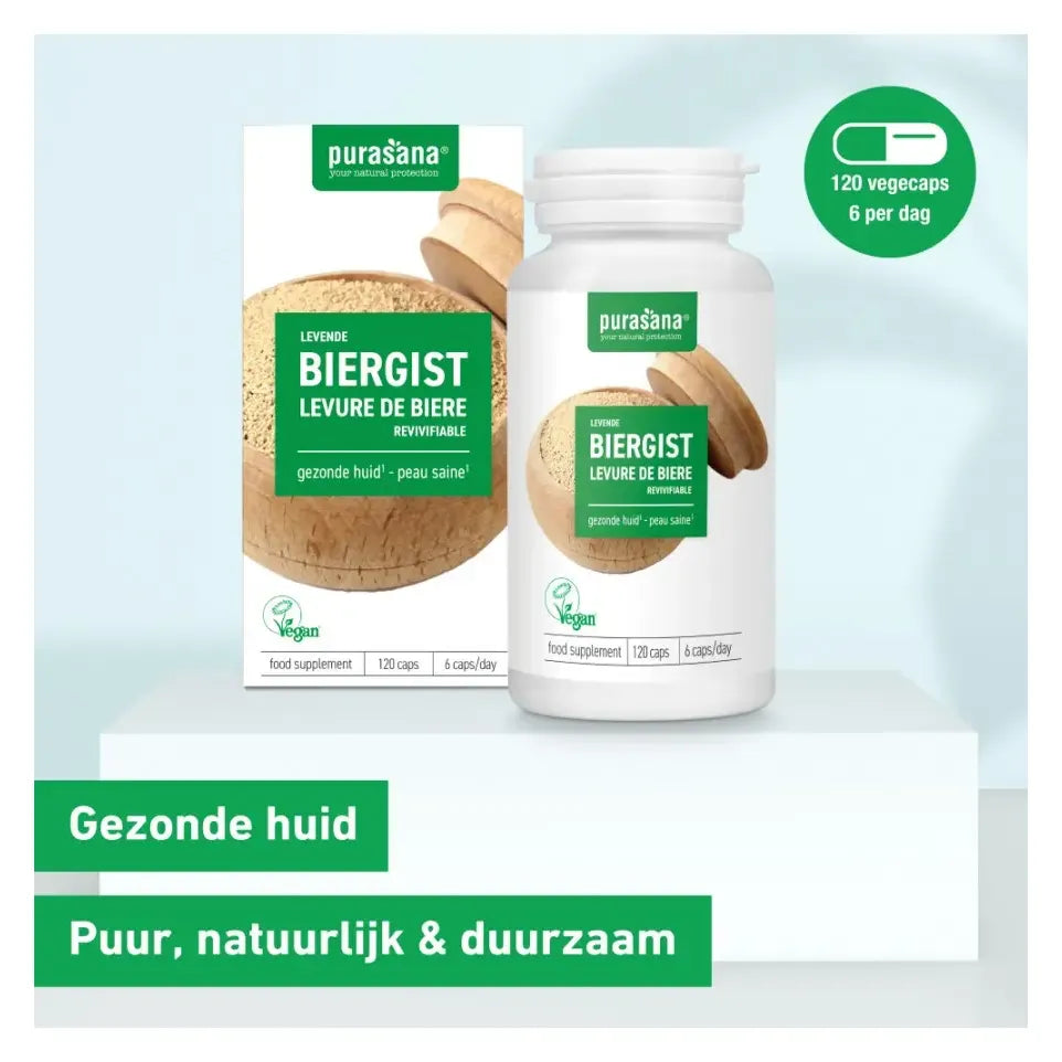 Purasana Levende biergist 120 capsules