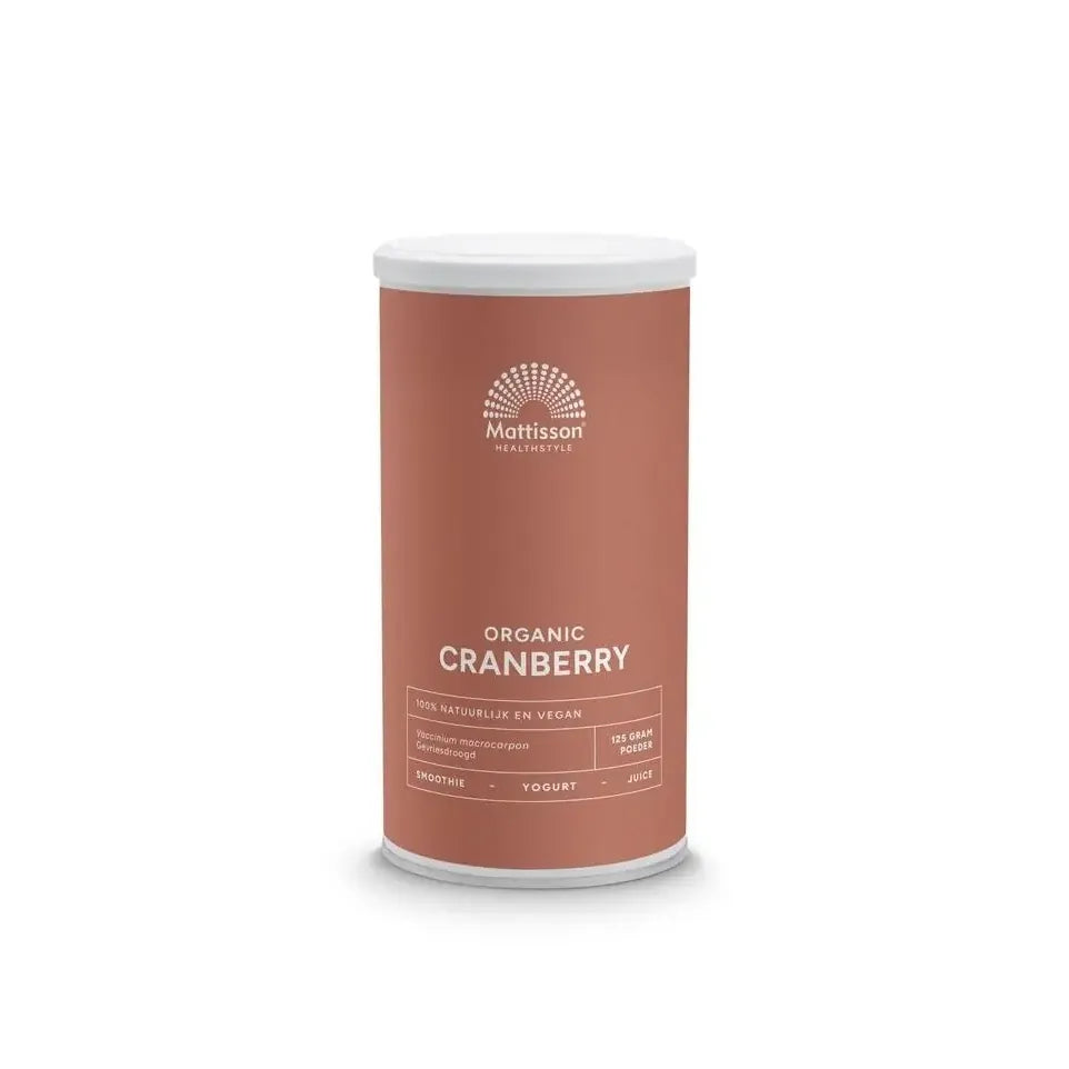 Mattisson Cranberry poeder biologisch 125 gram