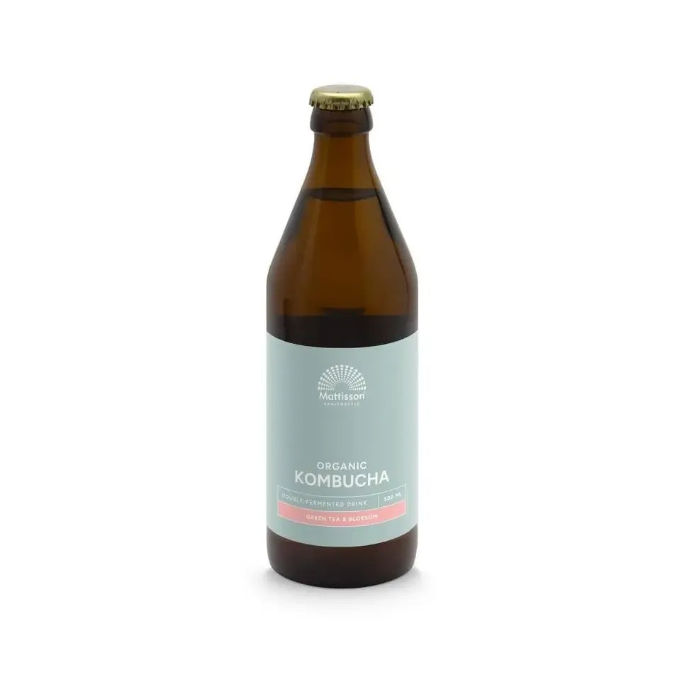 Mattisson Biologische Kombucha Groene thee & Bloesem 500 ml