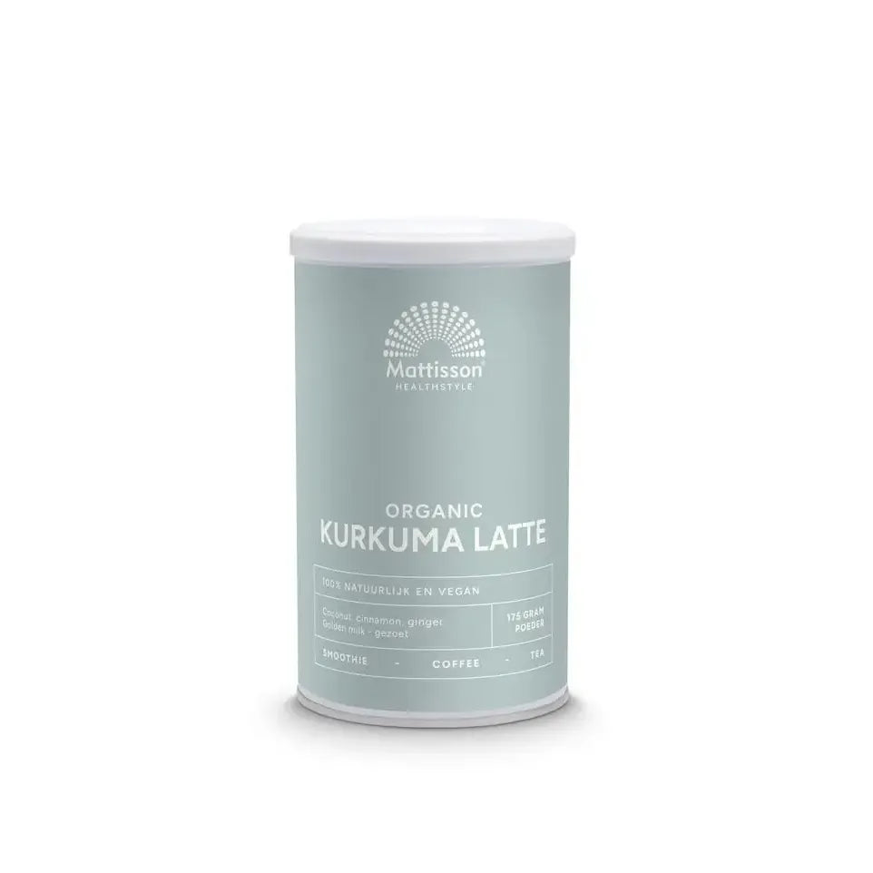 Mattisson Biologische Kurkuma Latte Gezoet 175 gram