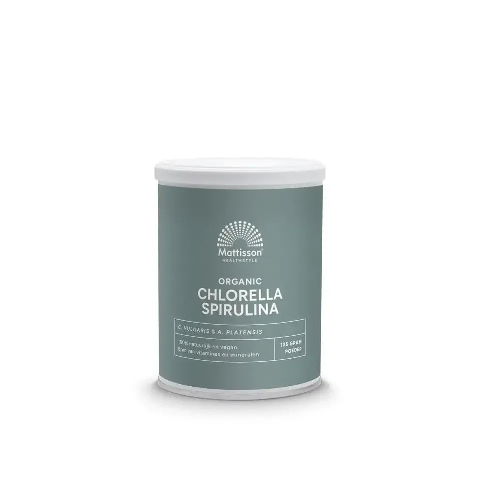 Mattisson Biologisch Chlorella Spirulina poeder 125 gram