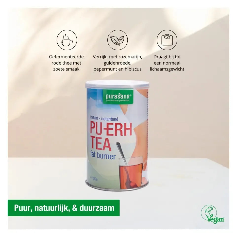 Purasana Pu erh thee instant pot 200 gram