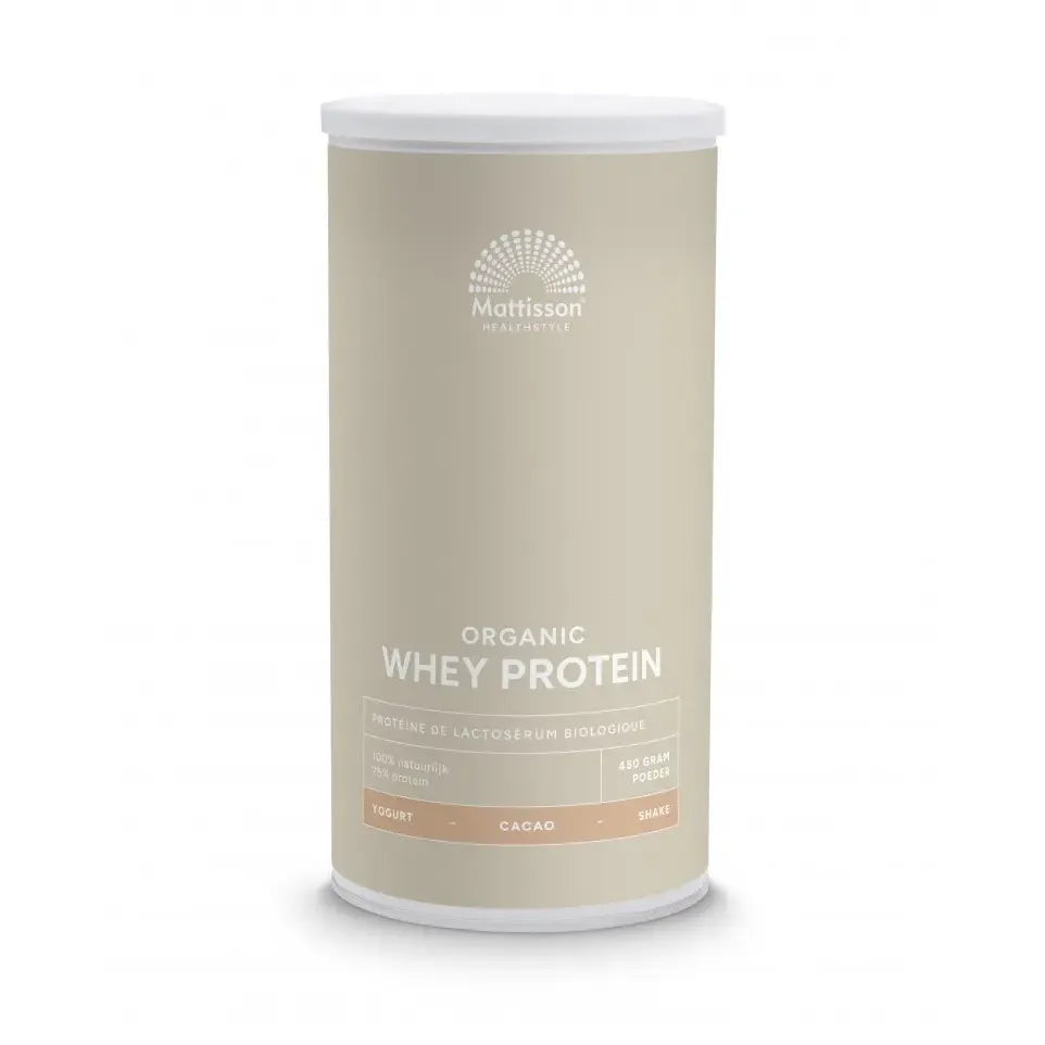 Mattisson Biologische Wei Proteïne poeder 75% Cacao 450 gram