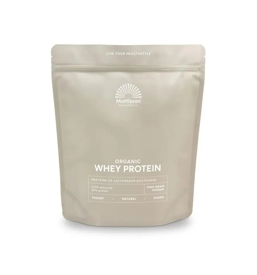 Mattisson Wei proteine poeder 80% natuurlijk biologisch 1 kg