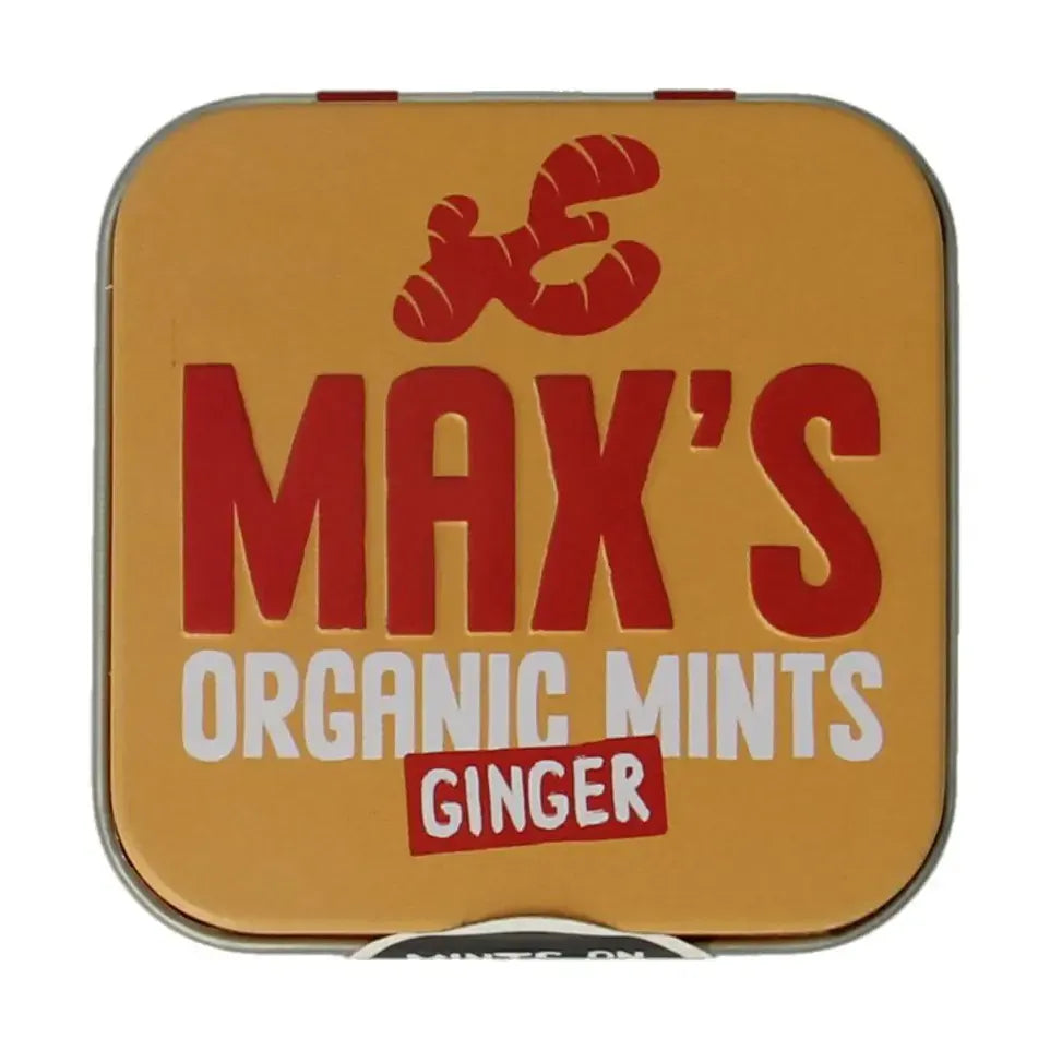 Max Mints Ginger blikje vierkant 35 gram