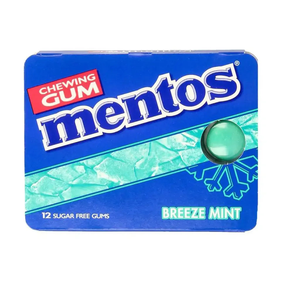 Mentos Gum breeze mint 12 stuks