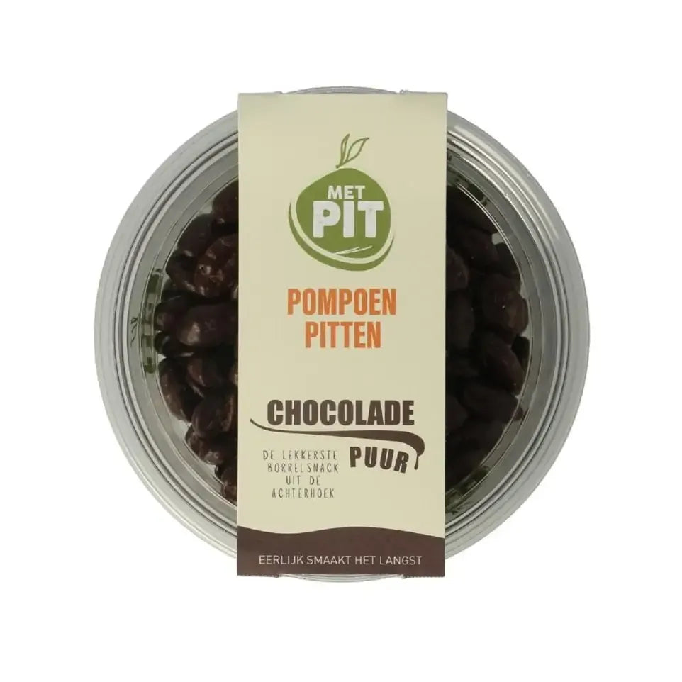 Met Pit Pompoenpitten pure chocolade 150 gram