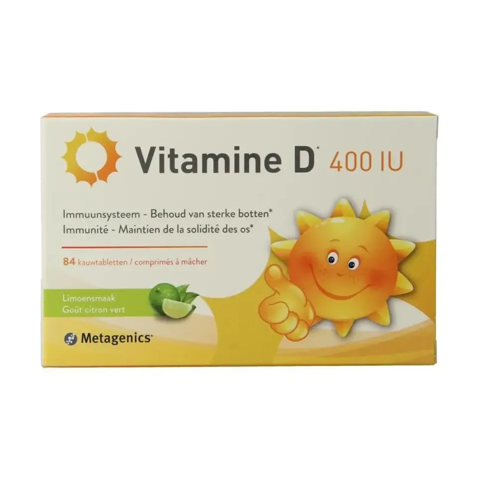 Metagenics Vitamine D 400IU 84 kauwtabletten